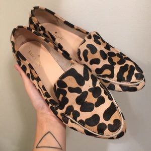 Kate Spade Leo Fur Loafers🐆